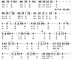 光景不错简谱(歌词)-于文华演唱-秋叶起舞记谱