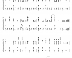 ノンファンタジー钢琴简谱-数字双手-LIP×LIP