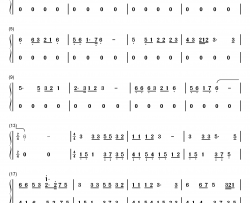 爱的回答钢琴简谱-数字双手-辛晓琪