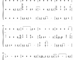 18钢琴简谱-数字双手-邓紫棋