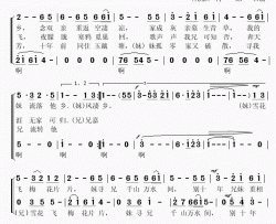 万里寻兄歌简谱(歌词)-廖昌永、谭晶演唱-momoliu记谱上传