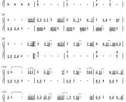 你我不一钢琴简谱-数字双手-隔壁老樊