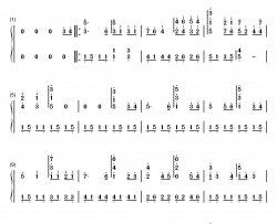 咪咪流浪记钢琴简谱-数字双手-沢田亜矢子