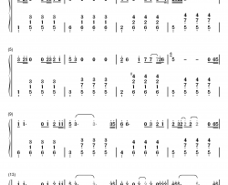 烛光里的妈妈钢琴简谱-数字双手-谷建芬