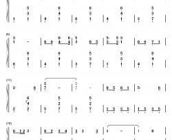 我的祖国妈妈钢琴简谱-数字双手-施光南