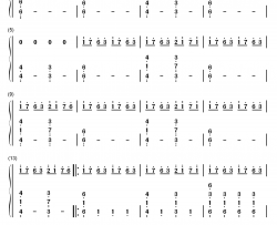 梦之安魂曲钢琴简谱-数字双手-Clint Mansell