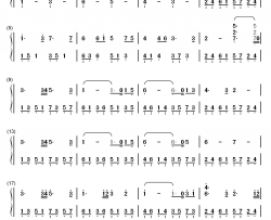 似水流年钢琴简谱-数字双手-梅艳芳