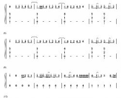 Locked Away钢琴简谱-数字双手-R. City