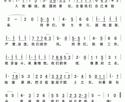 抗日军政大学校歌简谱(歌词)-中国广播艺术团合唱演唱-Z.E.Z.曲谱