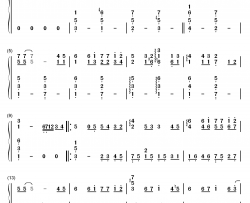 爱相随钢琴简谱-数字双手-周华健