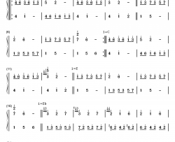 こわれかけのオルゴール钢琴简谱-数字双手-佐藤ひろ美