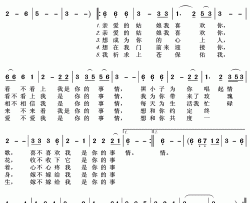 黑小子简谱(歌词)-齐峰演唱-王wzh曲谱