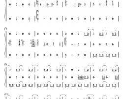 轨迹钢琴简谱-数字双手-周杰伦