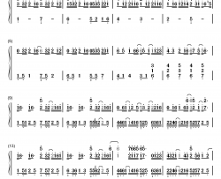 我们俩钢琴简谱-数字双手-郭顶