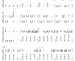 姻缘钢琴简谱-数字双手-李承哲