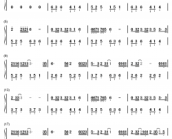 不谓侠钢琴简谱-数字双手-萧忆情Alex