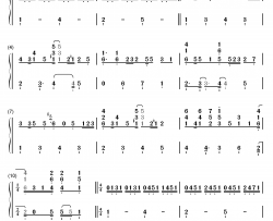 中央电视台新闻联播片尾曲钢琴简谱-数字双手-未知