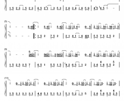 等你下课钢琴简谱-数字双手-周杰伦