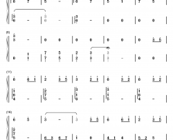 穿越时空的思念钢琴简谱-数字双手-暮落枫