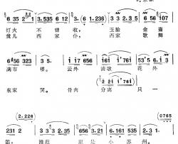 竹枝词简谱-电视连续剧《郑板桥》主题歌