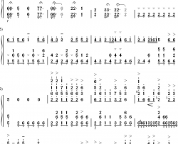 金蛇狂舞钢琴简谱-数字双手-聂耳