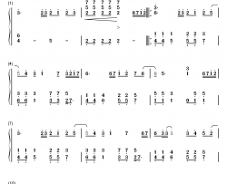 绿光钢琴简谱-数字双手-SNH48