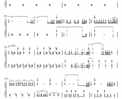 初音ミクの戸惑钢琴简谱-数字双手-初音未来