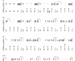 光影钢琴简谱-数字双手-张真源