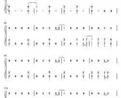 History钢琴简谱-数字双手-EXO