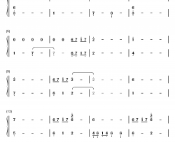 姜氏孤儿钢琴简谱-数字双手-麦振鸿