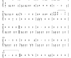 你听得到钢琴简谱-数字双手-周杰伦