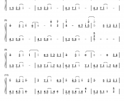 因为遇见你钢琴简谱-数字双手-王源