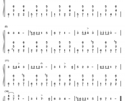 冬天的故事钢琴简谱-数字双手-A.契布尔卡