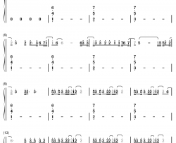 More and More钢琴简谱-数字双手-TWICE