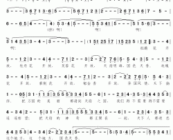 国色天香简谱-廖昌永演唱