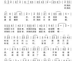 科技兴农闹山村简谱-何德林词/刘北休曲