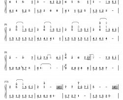 やわらかな時間钢琴简谱-数字双手-林有三