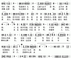 月是故乡明简谱(歌词)-王二妮演唱-秋叶起舞记谱上传