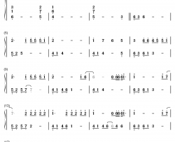 多美丽钢琴简谱-数字双手-邓紫棋