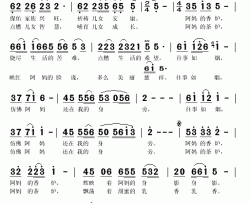 阿妈的炉火简谱(歌词)-德德玛演唱-秋叶起舞记谱