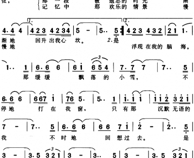 被遗忘的时光简谱 蔡琴演唱 电影《无间道》插曲 电影《摆渡人》插曲