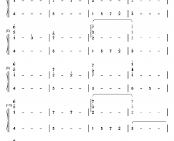 強くなれ钢琴简谱-数字双手-林ゆうき（林友树）