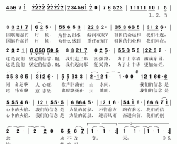 我们的信念简谱(歌词)-阎维文演唱-秋叶起舞记谱