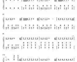 好想你钢琴简谱-数字双手-四叶草