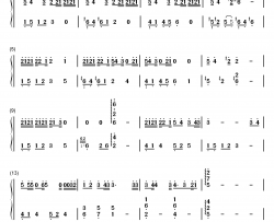 今夏钢琴简谱-数字双手-王青 冯建宇