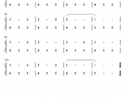 小宝宝要睡觉钢琴简谱-数字双手-未知