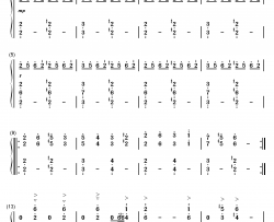 平安のエイリアン钢琴简谱-数字双手-东方Project