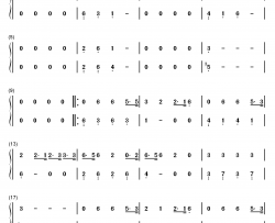 慢半拍钢琴简谱-数字双手-薛之谦