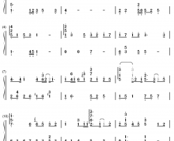 后来遇见他钢琴简谱-数字双手-胡66