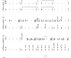 ハローグッデイ钢琴简谱-数字双手-LiSA